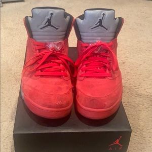 Air Jordan 5 Red Suede